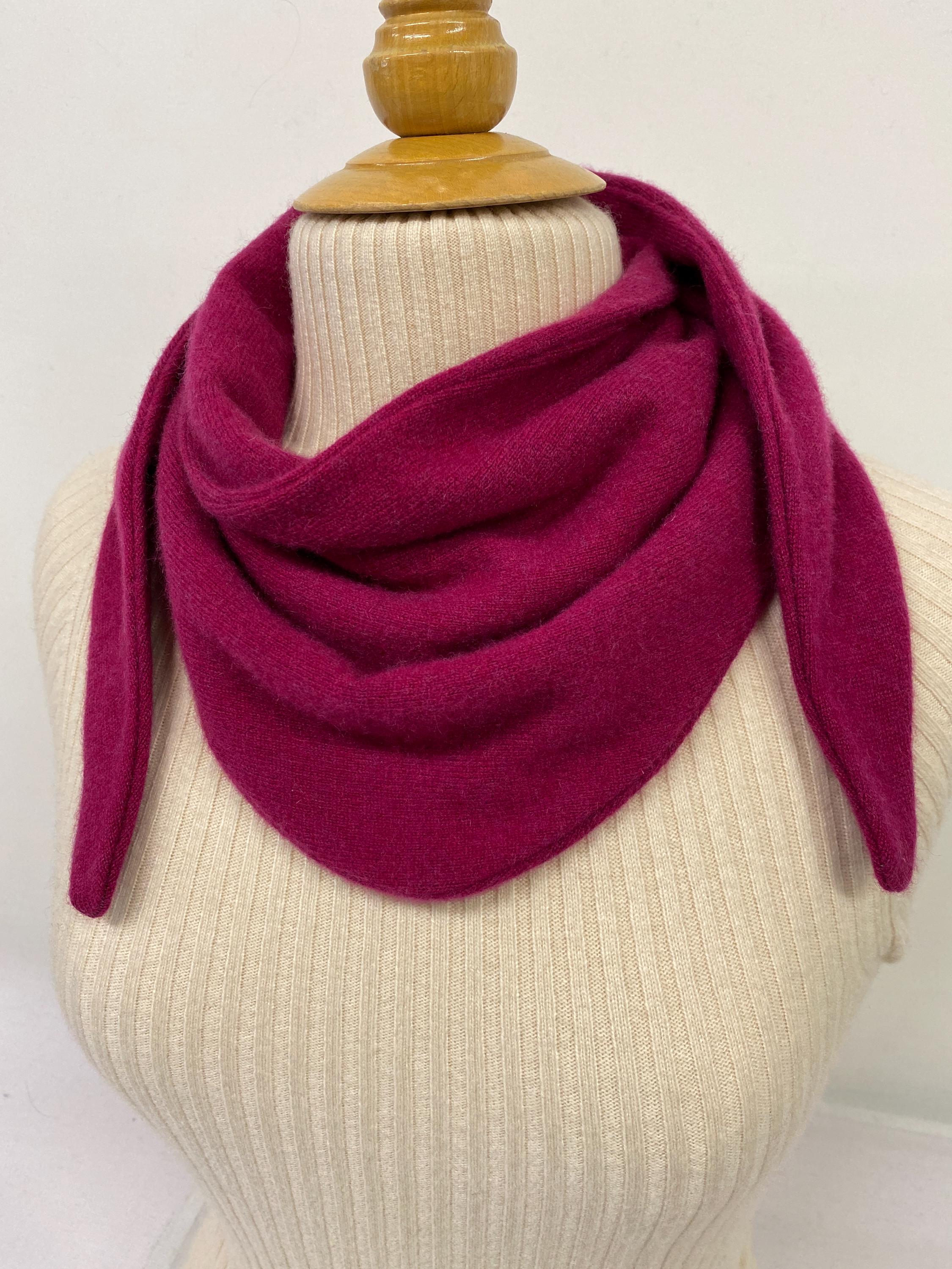 100% Cashmere Triangle Scarf Bandana
