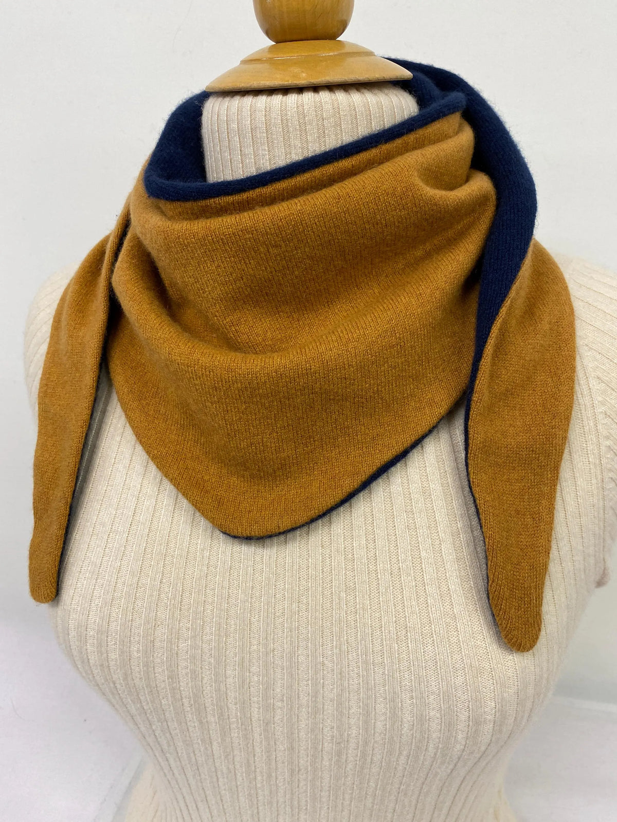 100% Cashmere Triangle Scarf Bandana