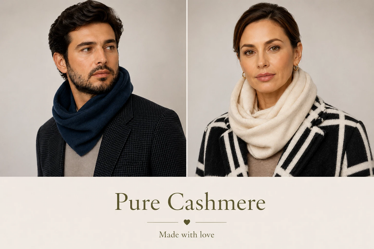 Pure Cashmere Infinity Scarf Soft Luxury Loop Scarf